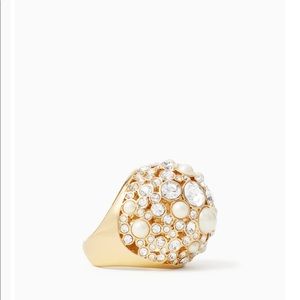 NWT Kate Spade Pick a Pearl Cocktail Ring, Size 6